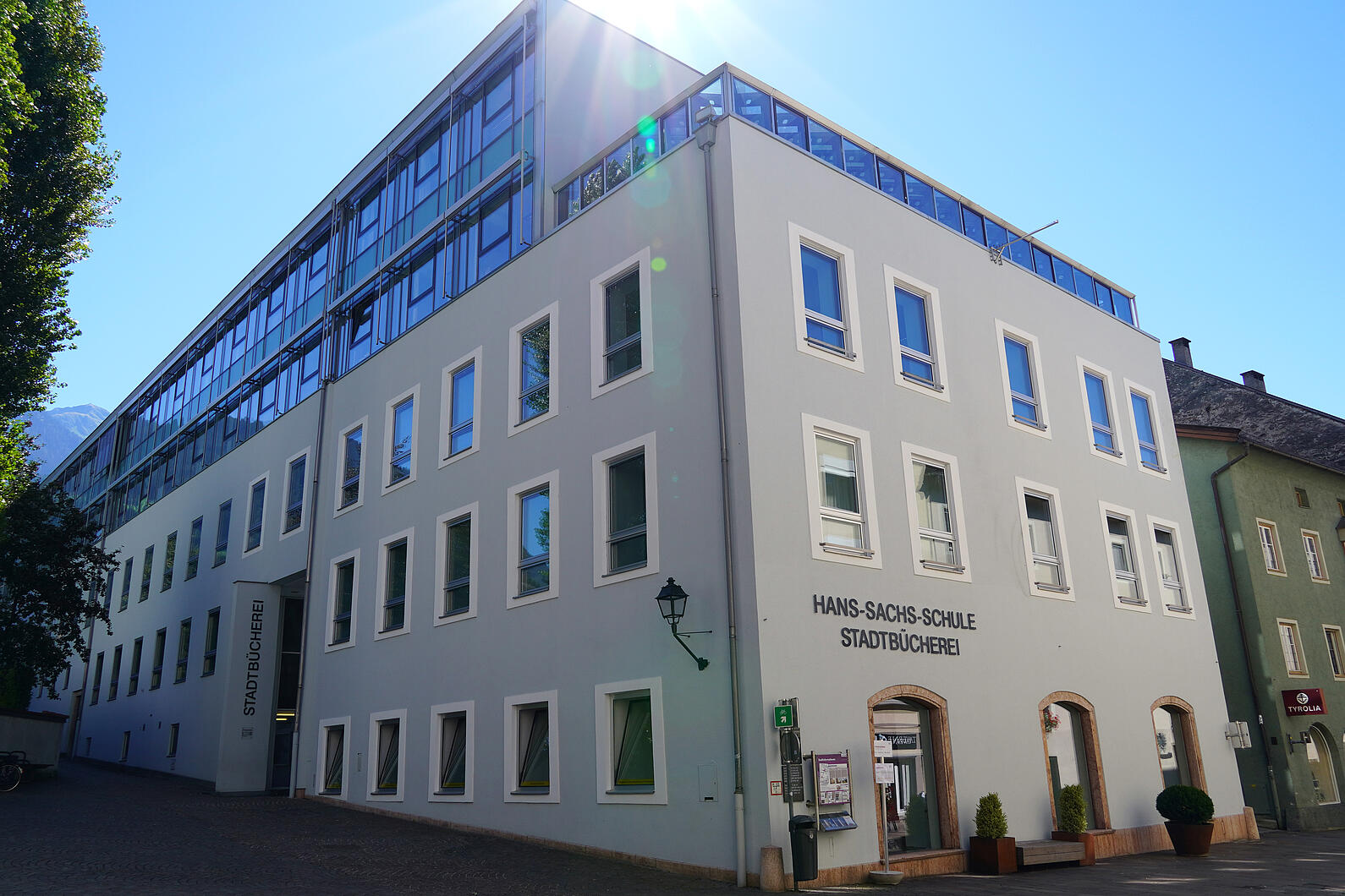 Stadtbücherei Schwaz, Außenansicht
